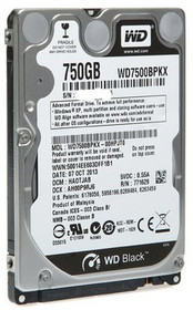 WD BLACK WD7500BPKX 750GB SATA 6Gb/s 7.2K 2.5inch Hard Drive