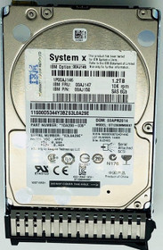 IBM 00AJ150 1.2 TB Hard drive - 2.5" Internal - SAS 6Gb/s Refurbished