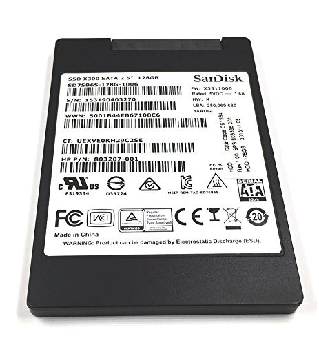 128GB solid-state drive (SSD) - SATA-3 interface (767453-001)