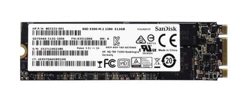HP 512GB SSD Hard Drive (803222-001)
