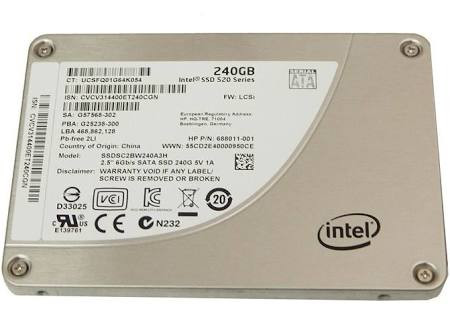 240GB SSD Intel 2.5 SATA 6.0 (688011-001)