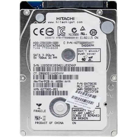 HP 320GB 5400 RPM 8MB 2.5 7MM SATA HP (627985-001)