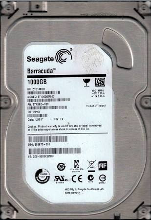 1TB SATA 6G drive 3.5 (9YN162-020)