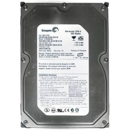 SEAGATE ST3250823A BARRACUDA 250GB 7200 RPM IDE ULTRA ATA100 8MB BUFFER 3.5INCH FORM FACTOR LOW PROFILE (1.0INCH HIGH) INTERNAL HARD DISK DRIVE.  (ST3250823A)