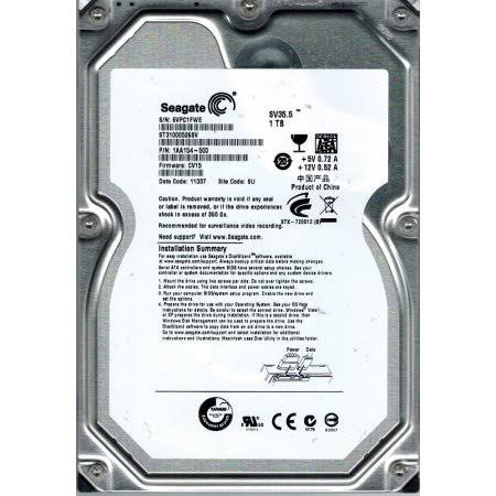 SEAGATE ST31000526SV SV35 SERIES 1TB 7200RPM SATA-II 32MB BUFFER 3.5INCH LOW PROFILE (1.0 INCH) INTERNAL HARD DISK DRIVE. (ST31000526SV)