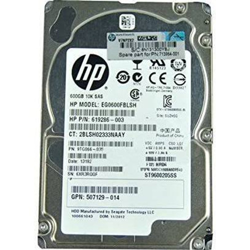 HP 600-GB 6G 10K 2.5 SAS M6625 (619286-003-M6625) - RECERTIFIED HP 600-GB 6G 10K 2.5 SAS M6625 (619286-003-M6625) - RECERTIFIED