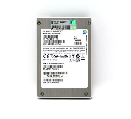 HP 400GB 3G SATA MLC 2.5IN EM SSD (653117-001) - RECERTIFIED