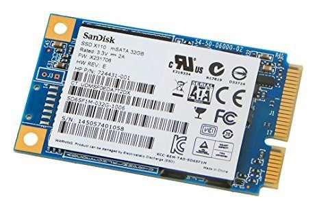 32GB SSD MSATA flash card (724431-001) - RECERTIFIED