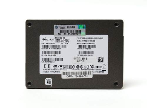 HPE 800GB VE 6G SSD SATA (764994-001) - RECERTIFIED