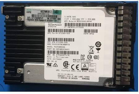 HPE 3.84TB SAS 12G Read Intensive SFF (2.5in) SC 3yr Wty Digital (872434-001) - RECERTIFIED