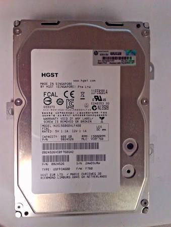 HP 3PAR HITACHI 600GB 15K 3.5 IN FC HDD (970-200099) - RECERTIFIED