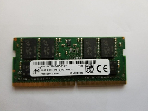 Micron 16GB 1x16GB 2RX8 PC4-2400T DDR4-2400Mhz 260pin So-dimm Laptop Memory (GNRC-16GB) - RECERTIFIED Micron 16GB 1x16GB 2RX8 PC4-2400T DDR4-2400Mhz 260pin So-dimm Laptop Memory (GNRC-16GB) - RECERTIFIED