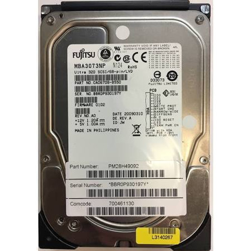 Fujitsu 73-GB 10K 2.5 SAS HDD (MAY2073RC) - RECERTIFIED Fujitsu 73-GB 10K 2.5 SAS HDD (MAY2073RC) - RECERTIFIED