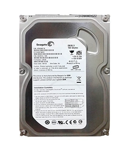 Seagate DB35.3 Series ST3160215ACE - hard drive - 160 GB - ATA-100 (ST3160215ACE) - RECERTIFIED Seagate DB35.3 Series ST3160215ACE - hard drive - 160 GB - ATA-100 (ST3160215ACE) - RECERTIFIED