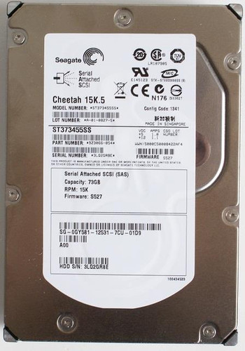 Seagate 73-GB 15K 3.5 3G SAS (ST373455SS) - RECERTIFIED Seagate 73-GB 15K 3.5 3G SAS (ST373455SS) - RECERTIFIED