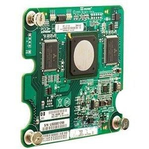 HP 404986-001 QMH2462 4GB DUAL CHANNEL PCI-EXPRESS MEZZANINE FIBRE CHANNEL HOST BUS ADAPTER FOR C-CLASS BLADE SYSTEM SERVER BLADES.