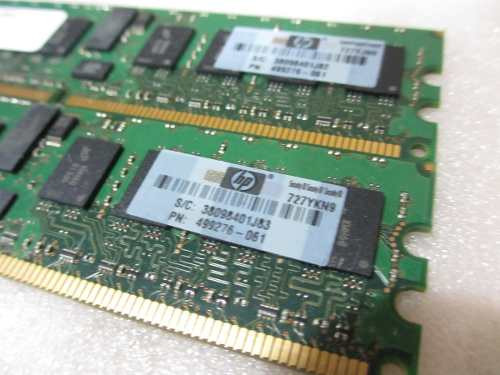 HP 499276-061 2GB (1X2GB) 800MHZ PC2-6400 CL6 ECC REGISTERED DDR2 SDRAM DIMM GENUINE HP MEMORY FOR HP PROLIANT SERVER G5/G6 SERIES.