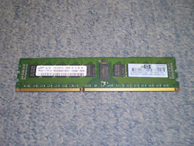 HP 500656-S21 2GB (1X2GB) 1333MHZ PC3-10600 CL9 DUAL RANK ECC REGISTERED DDR3 SDRAM DIMM GENUINE HP MEMORY FOR HP PROLIANT G6/G7 SERVER.