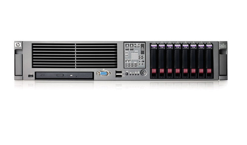HP 458568-001 PROLIANT DL380 G5 ENTRY MODEL - 1P INTEL XEON 4-CORE E5405/ 2.0GHZ, 1GB RAM, 2X NC373I MULTIFUNCTION GIGABIT ADAPTERS, SMART ARRAY E200 WITH 64MB BBWC, SAS/SATA, 1X 800W 2U RACK SERVER.
