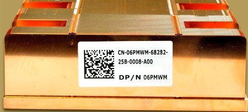DELL 6PMWM 87MM CPU COPPER WIDE HEATSINK FOR POWEREDGE M820.HEATSINK-6PMWM
