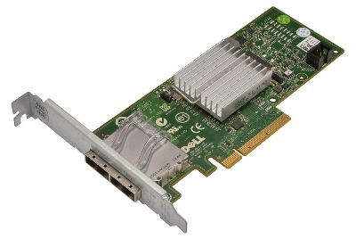 DELL 342-0615 6GB DUAL PORT (EXTERNAL) PCI-E SAS NON-RAID HOST BUS ADAPTER WITH STANDARD BRACKET CARD ONLY.SAS-SATA-342-0615