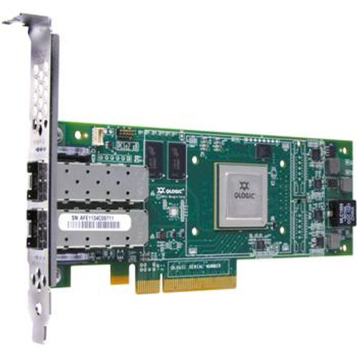 DELL 6Y2WJ QLOGIC 10GB DUAL PORT PCI-E COPPER CNA HOST BUS ADAPTER WITH STANDARD BRACKET CARD ONLY.CONVERGED NETWORK ADAPTER (CNA)-6Y2WJ