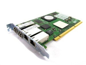 HP AD194A 4GB DUAL PORT PCI-X 1000BASE-T FIBER CHANNEL HOST BUS ADAPTER WITH STANDARD BRACKET CARD ONLY.
