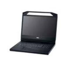 DELL - RACK CONSOLE 18.5 LED DISPLAY, TOUCHPAD KEYBOARD/MOUSE, W/1U READY RAILS FOR DELL RACKS (DTP9G).  IN BOX.