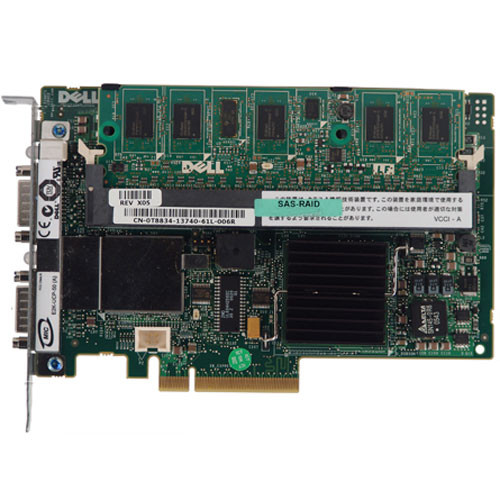 DELL T8834 PERC 5/E PCI-EXPRESS SAS RAID CONTROLLER WITH 256MB CACHE. DELL T8834 PERC 5/E PCI-EXPRESS SAS RAID CONTROLLER WITH 256MB CACHE.