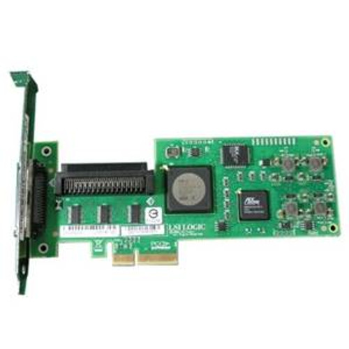 DELL KR645 SINGLE CHANNEL PCI-EXPRESS LOW PROFILE 1 INT + 1 EXT ULTRA320 SCSI HOST BUS ADAPTER.
