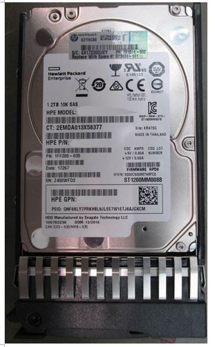 HPE 876936-002 1.2 TB Enterprise Hard drive - 2.5" Internal - SAS 12Gb/s New F/s