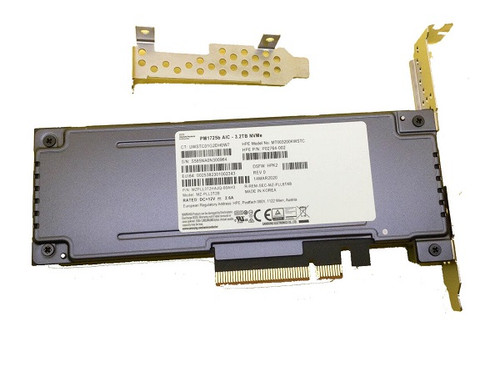 Samsung PM1725b MZPLL3T2HMLA-00AH3 - SSD - 3.2 TB - PCIe 3.0 x8 (NVMe) - HPE OEM Refurbished Samsung PM1725b MZPLL3T2HMLA-00AH3 - SSD - 3.2 TB - PCIe 3.0 x8 (NVMe) - HPE OEM Refurbished