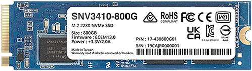 Synology SNV3410-800G 800Gb M.2 2280 PCI EXPRESS 3.0 X4 NVME SSD Synology SNV3410-800G 800Gb M.2 2280 PCI EXPRESS 3.0 X4 NVME SSD