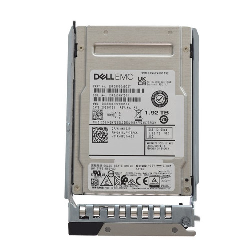 Dell N15JP 1.92TB SED Mixed Use 3DWPD SAS-12Gbps 2.5Inch Hot Plug SSD