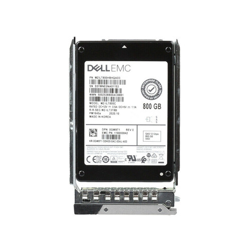 Dell 0GW8T1 800gb MIXED Use TLC SAS 12Gbps 2.5inch Hot Plug Refurbished SSD Dell 0GW8T1 800gb MIXED Use TLC SAS 12Gbps 2.5inch Hot Plug Refurbished SSD
