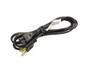 HP 490371-001 6FT (1.8M) 3-WIRE BLACK AC POWER CORD.