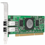 HP AB379A 4GB DUAL PORT PCI-X 2.0 FIBRE CHANNEL HOST BUS ADAPTER WITH STANDARD BRACKET CARD ONLY.