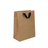 The 8" x 4" x 10" (small size) kraft Manhattan bags are ecofriendly boutique bags made with 40% - 75% post-consumer waste, are recyclable and biodegradable.