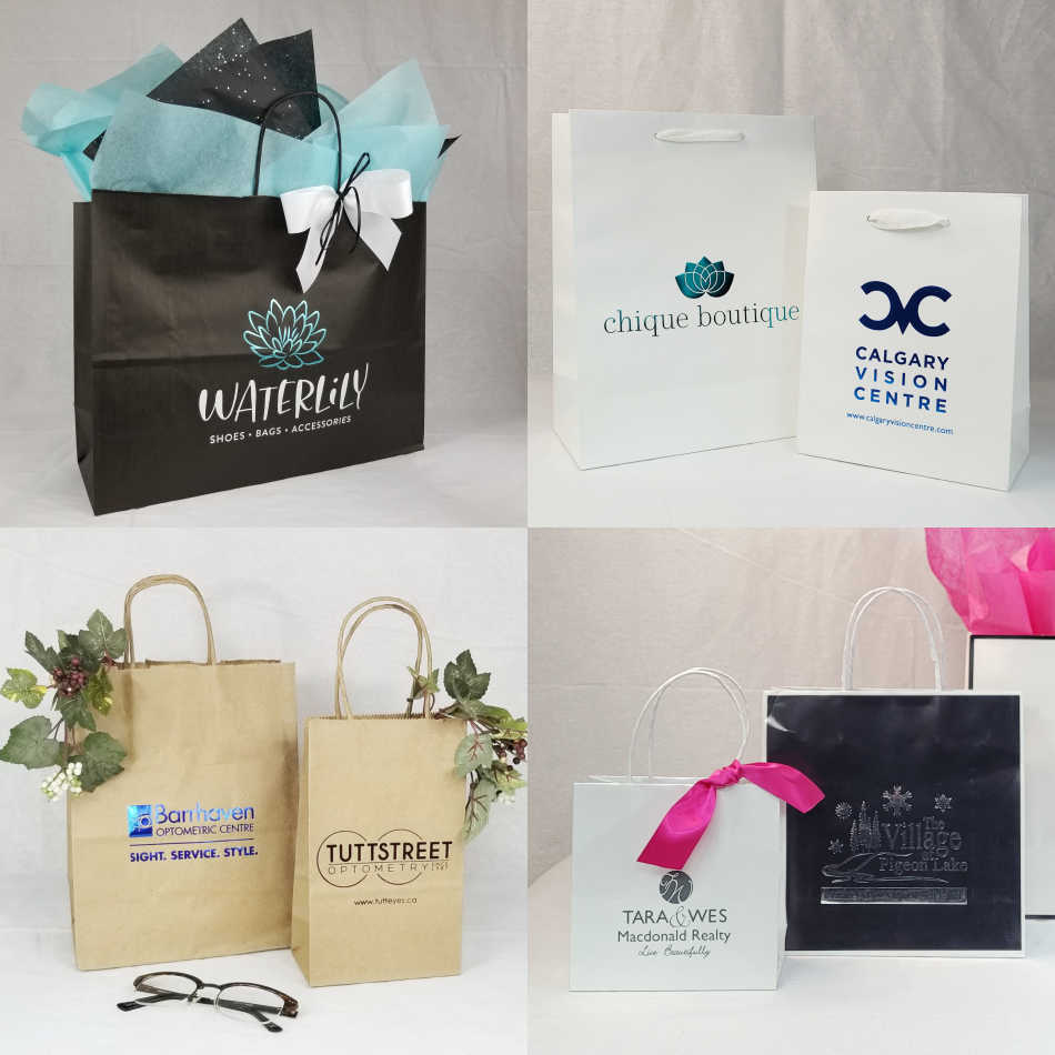 Custom Plastic Bags Personalized with Logo from $0.48 | DiscountMugs