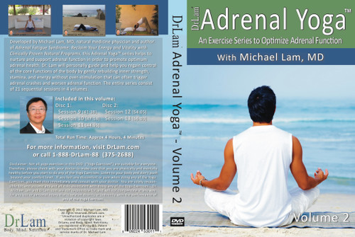 Dr Lam's Adrenal Yoga Exercise Volume 2 with Free Audio Bonus in Downloadable MP3 Format. Available in DVD, Streaming and DVD + Streaming Formats!