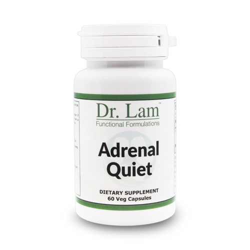 Adrenal Quiet by Dr. Lam - 60 Vegetarian Capsules - 1 Bottle