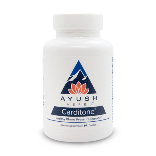 Carditone® by Ayush Herbs - 60 Vegetarian Caplets - 1 Bottle