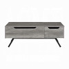 Grey Oak Finish W/ Accent Throm Coffee Table W/Lift Top