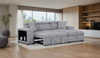 Chatteris Gray Couch Sofa Sectional With Pull-Out Sleeper Sofa Bed
