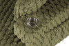 Plush Lounge Olive Green Soft Faux Fur Couch Sofa Living Room Chaise