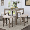 Torrean Gray/Beige 5 Piece Counter Ht Dining Table Set