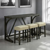 Ptolema 4 Piece Brown/Beige Dining Table Set w/ USB