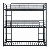 Felgu Triple Twin Metal BunkBed Black Finish Bed Frame