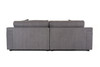 Modern Low-Profile Design Grey Fabric Couch Sofa