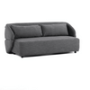 Casa Lerner Modern Dark Grey Fabric Couch Sofa Bed